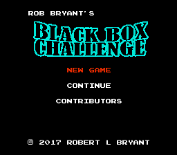 Black Box Challenge (Homebrew) — Title screen